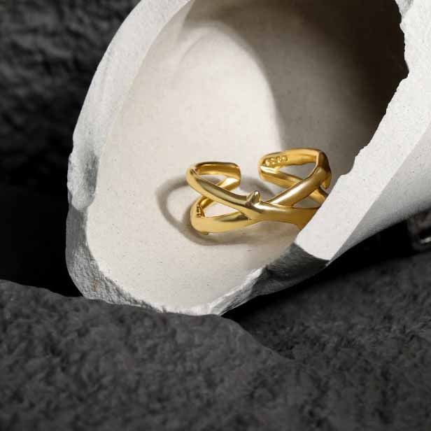 Timeless Cross Adjustable Ring