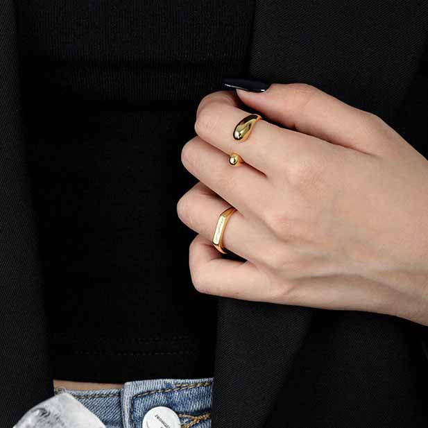 Pure Droplet Adjustable Ring