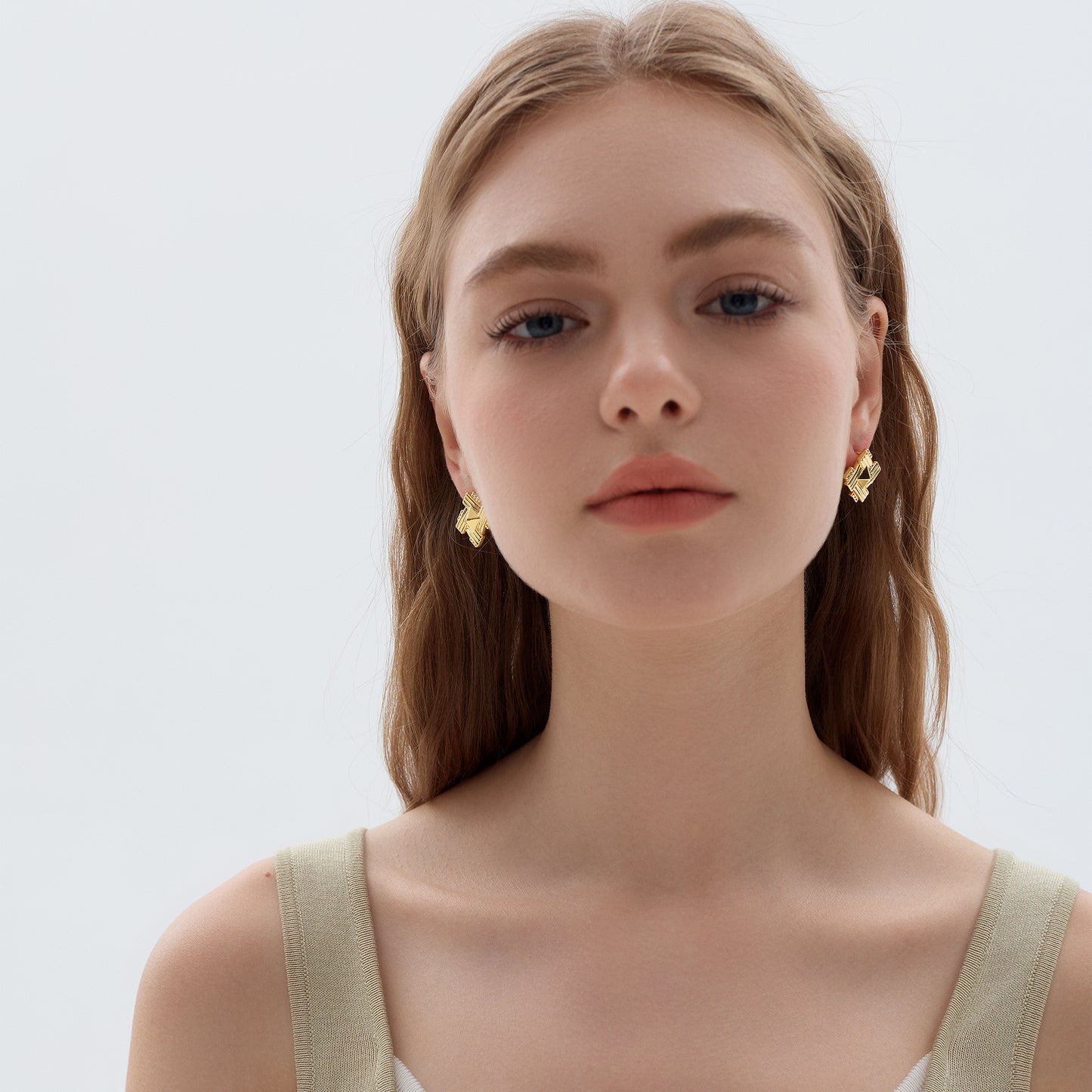 Geometric Allure Stud Earrings