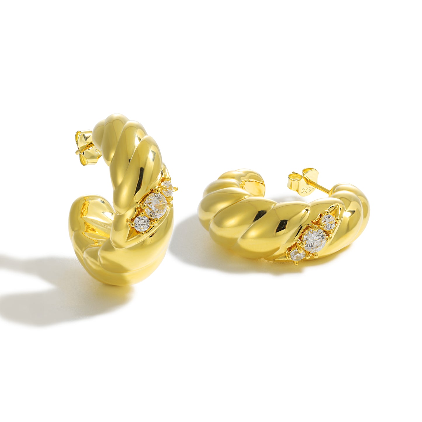Radiant Arch Hoop Earrings