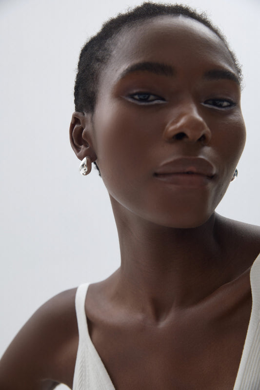 Bold Radiance Huggie Hoop Earrings