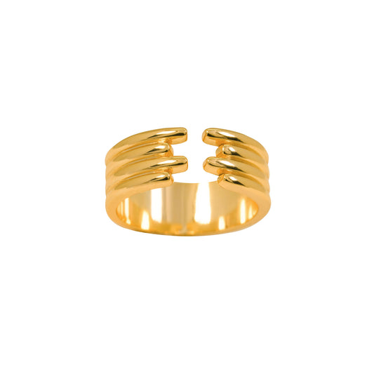 Geometric Serenity Ring